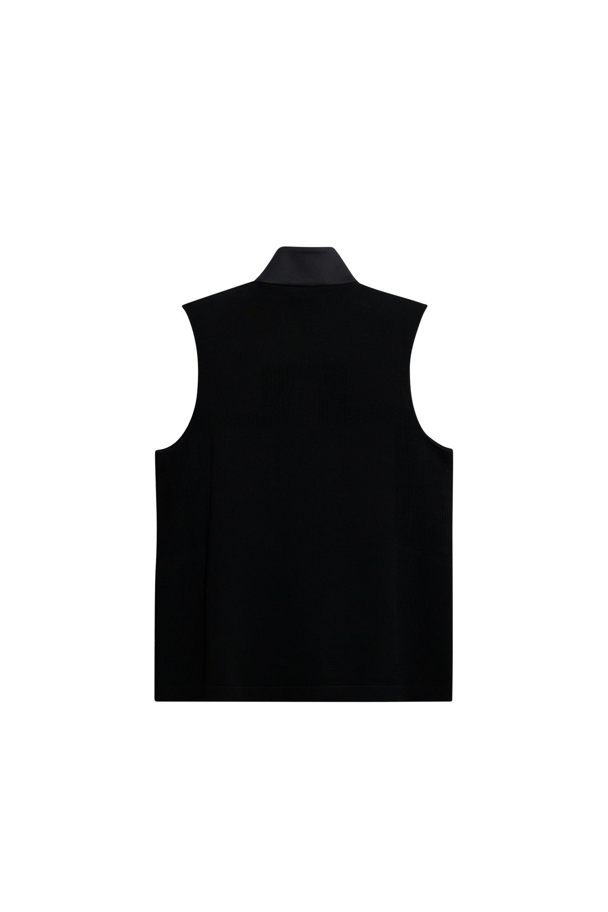 Dane Hybrid Knit Zip Vest in Black by J.Lindeberg