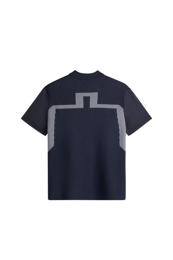 Neri Hybrid Knit Polo Shirt / JL Navy