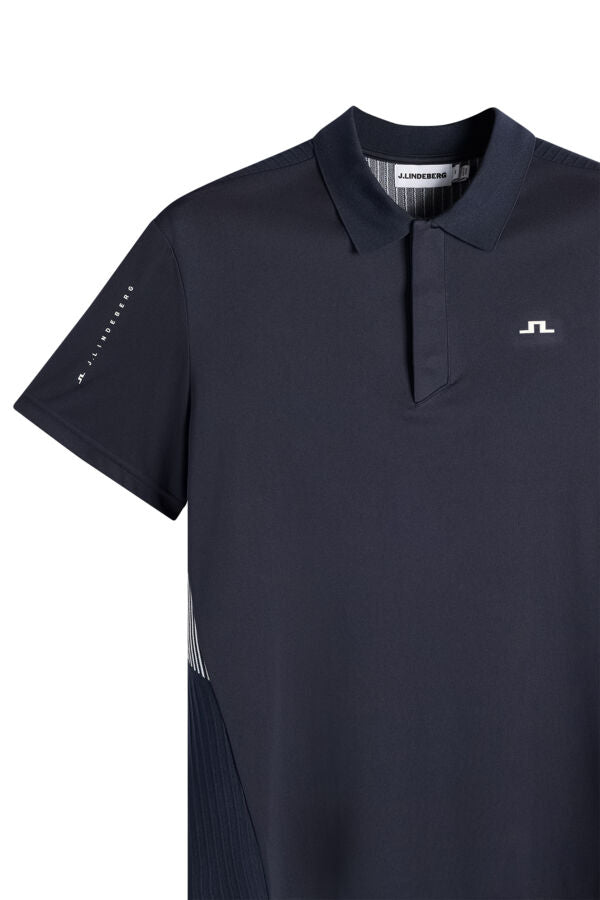 Neri Hybrid Knit Polo Shirt / JL Navy