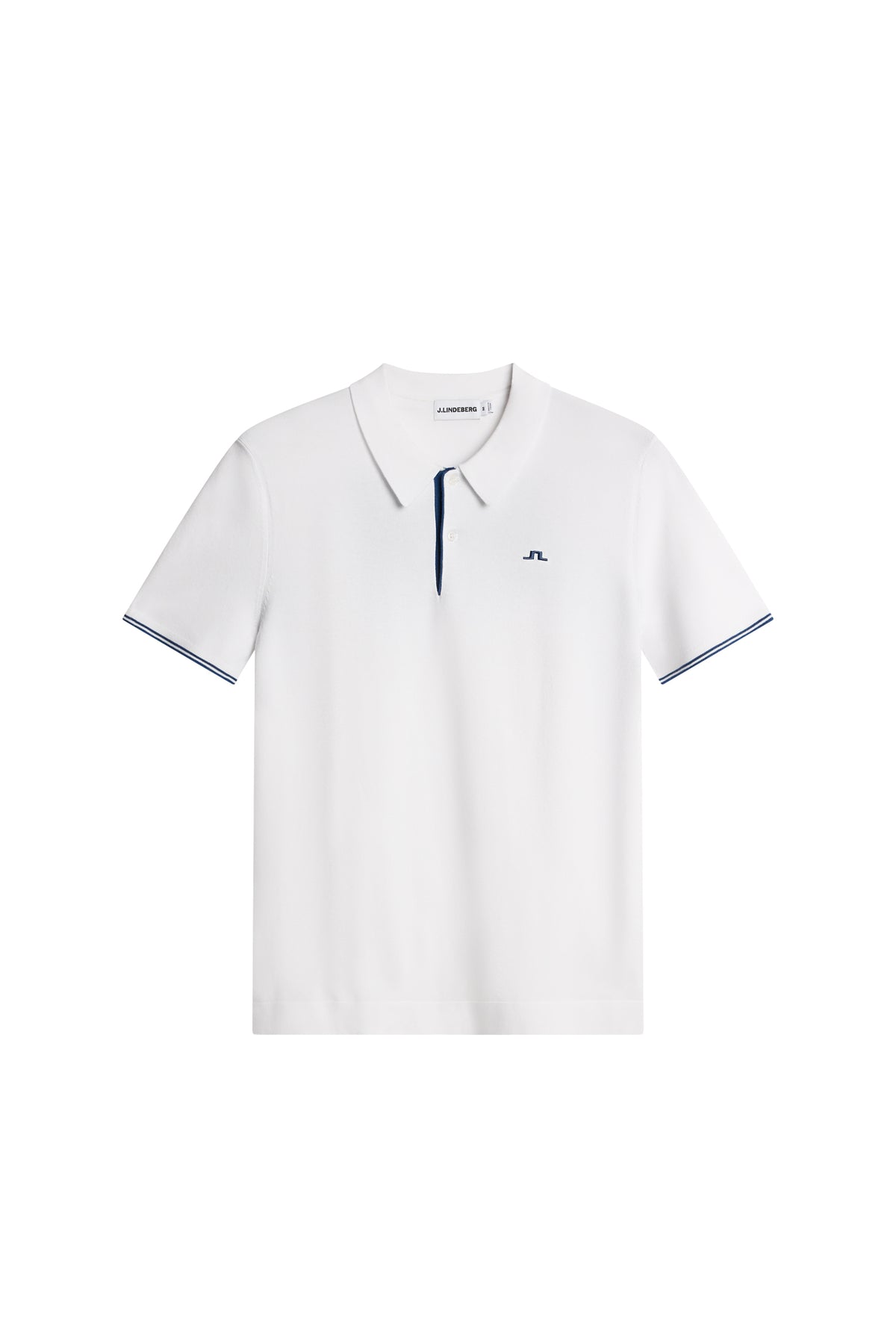 Matheo Knit Golf Polo in White by J.Lindeberg