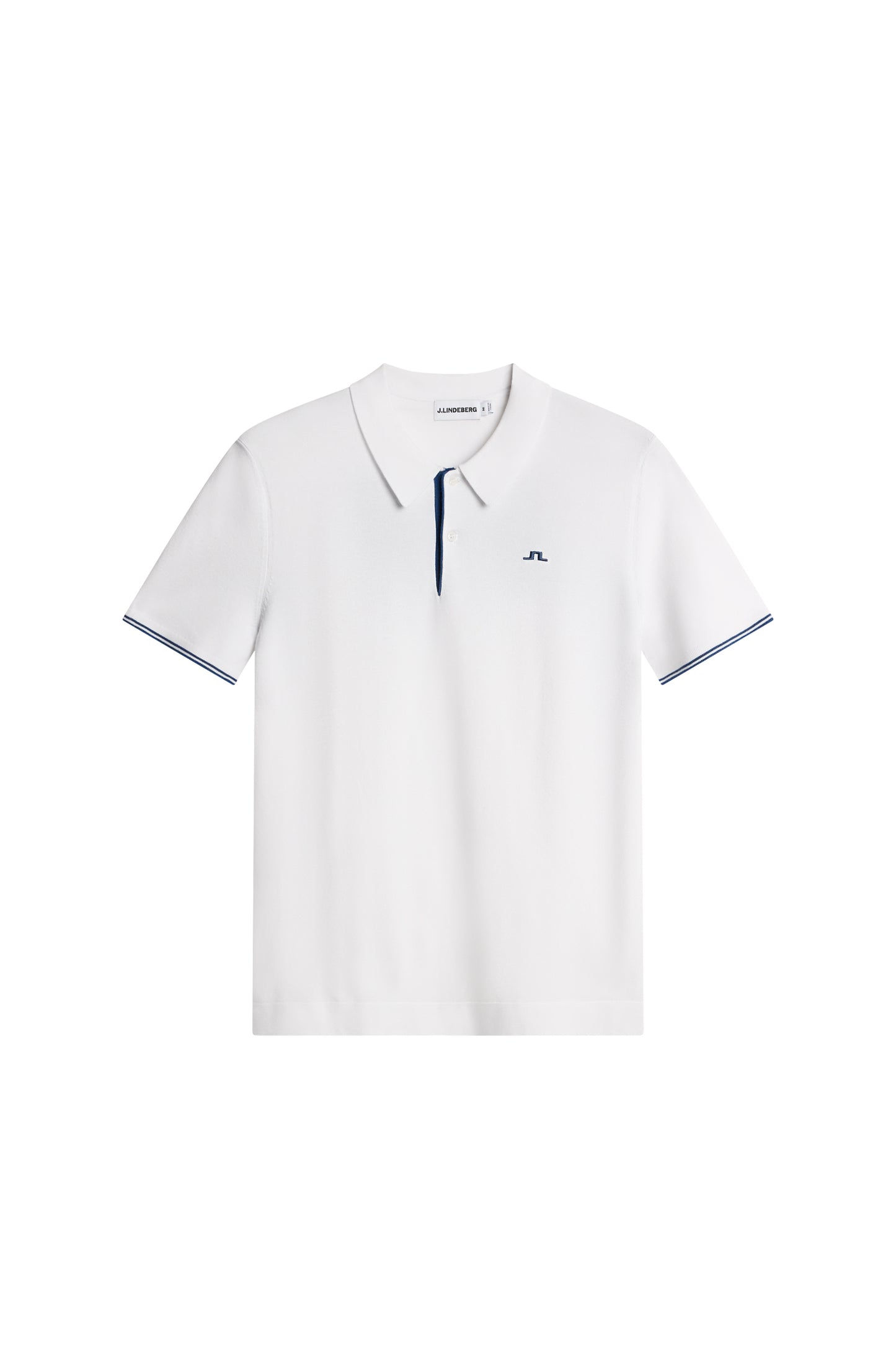 Matheo Knit Golf Polo in White by J.Lindeberg