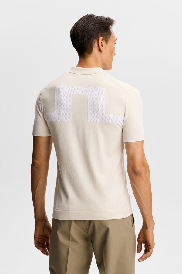 Matheo Knit Golf Polo / Moonbeam