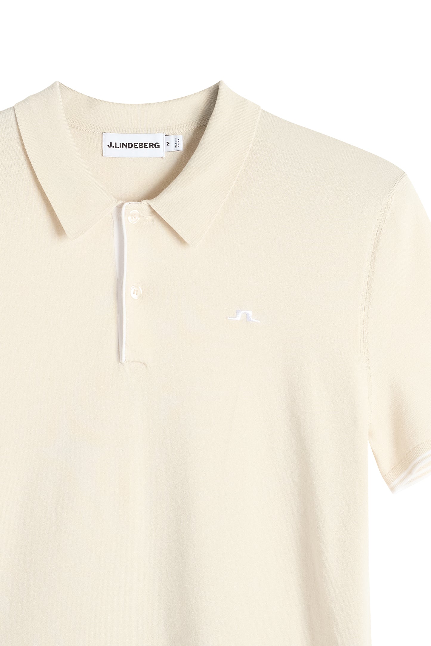 Matheo Knit Golf Polo in Moonbeam by J.Lindeberg