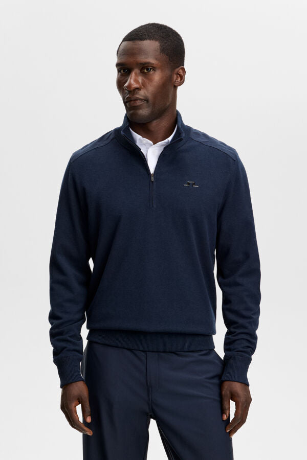 Jeffrey Windbreaker Sweater / JL Navy