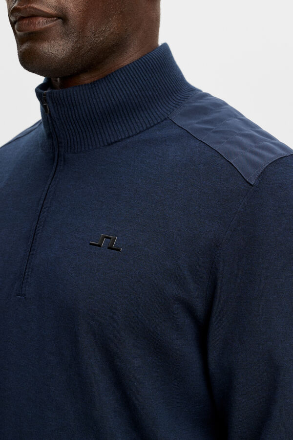 Jeffrey Windbreaker Sweater / JL Navy