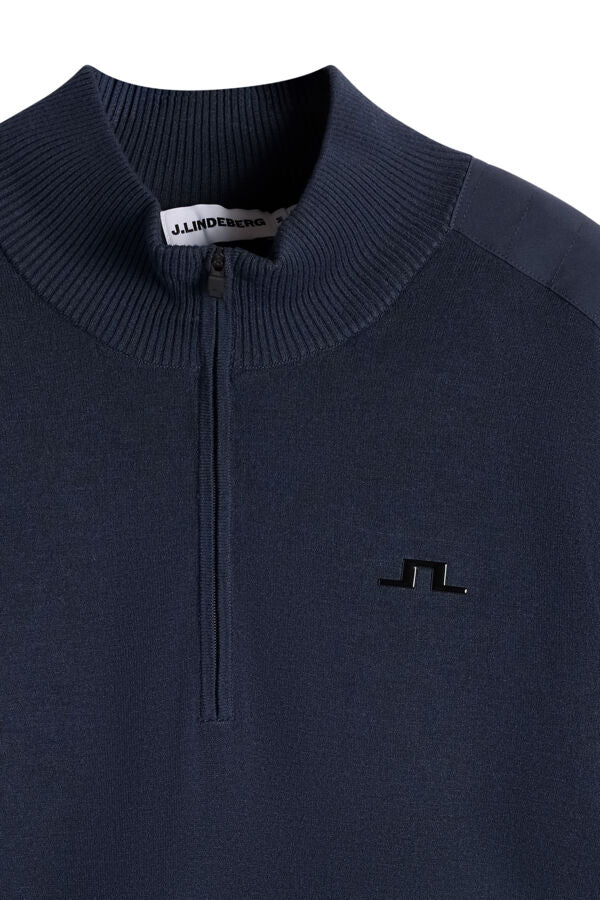 Jeffrey Windbreaker Sweater / JL Navy