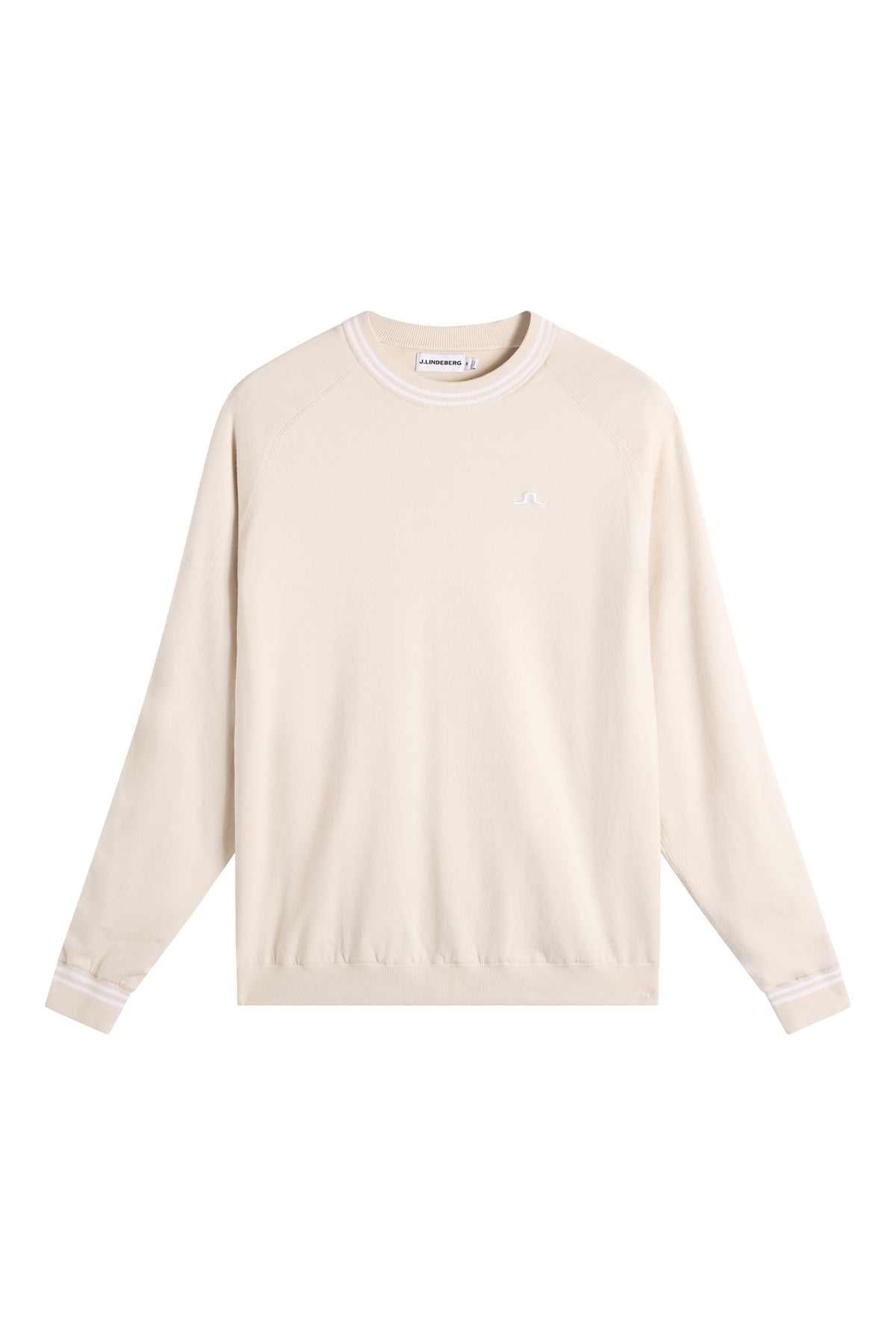 Kenny Windbreaker Knit Sweater in Moonbeam by J.Lindeberg