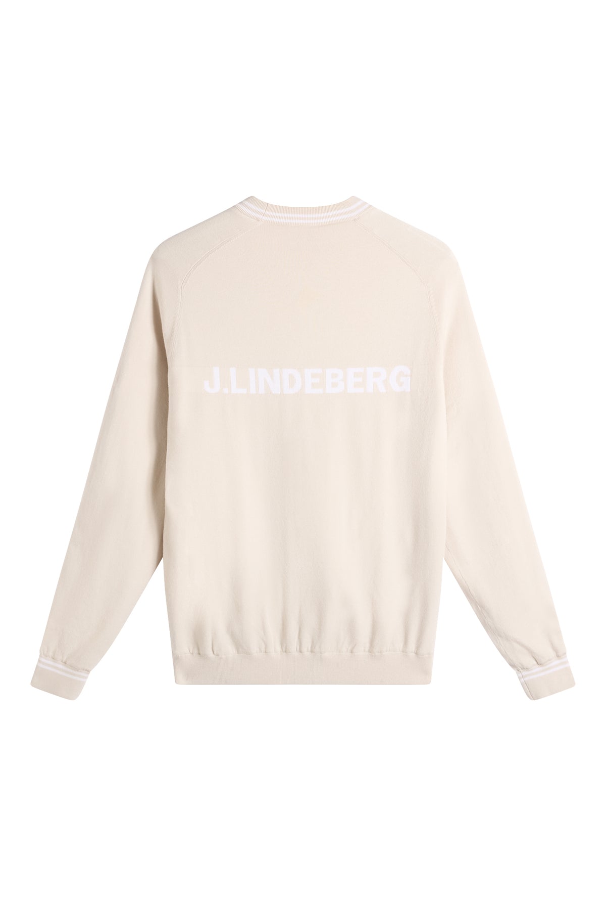 Kenny Windbreaker Knit Sweater in Moonbeam by J.Lindeberg