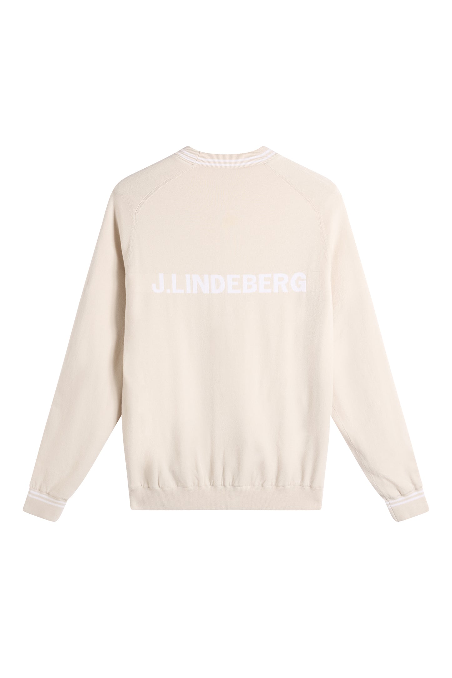 Kenny Windbreaker Knit Sweater in Moonbeam by J.Lindeberg