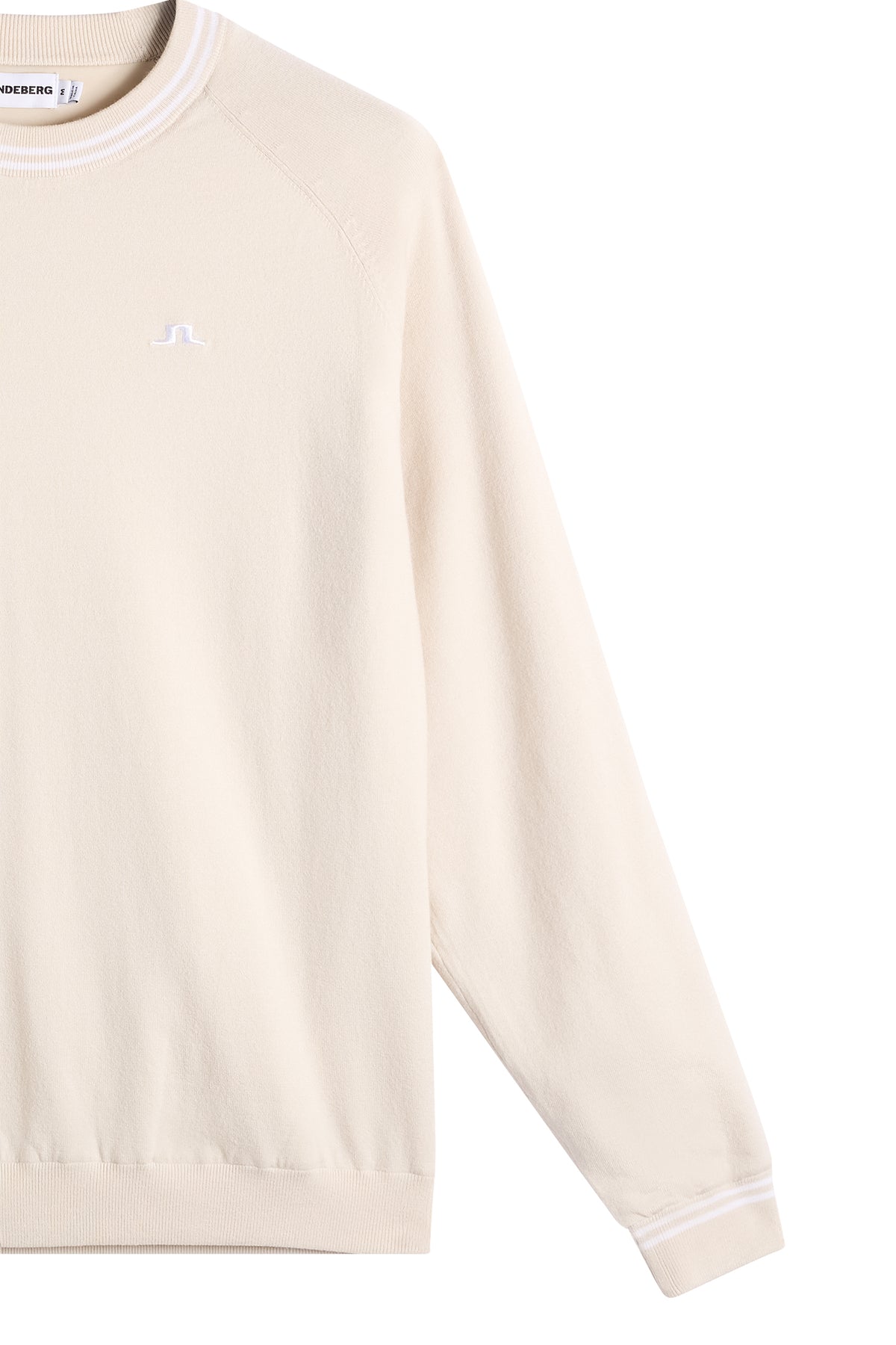 Kenny Windbreaker Knit Sweater in Moonbeam by J.Lindeberg