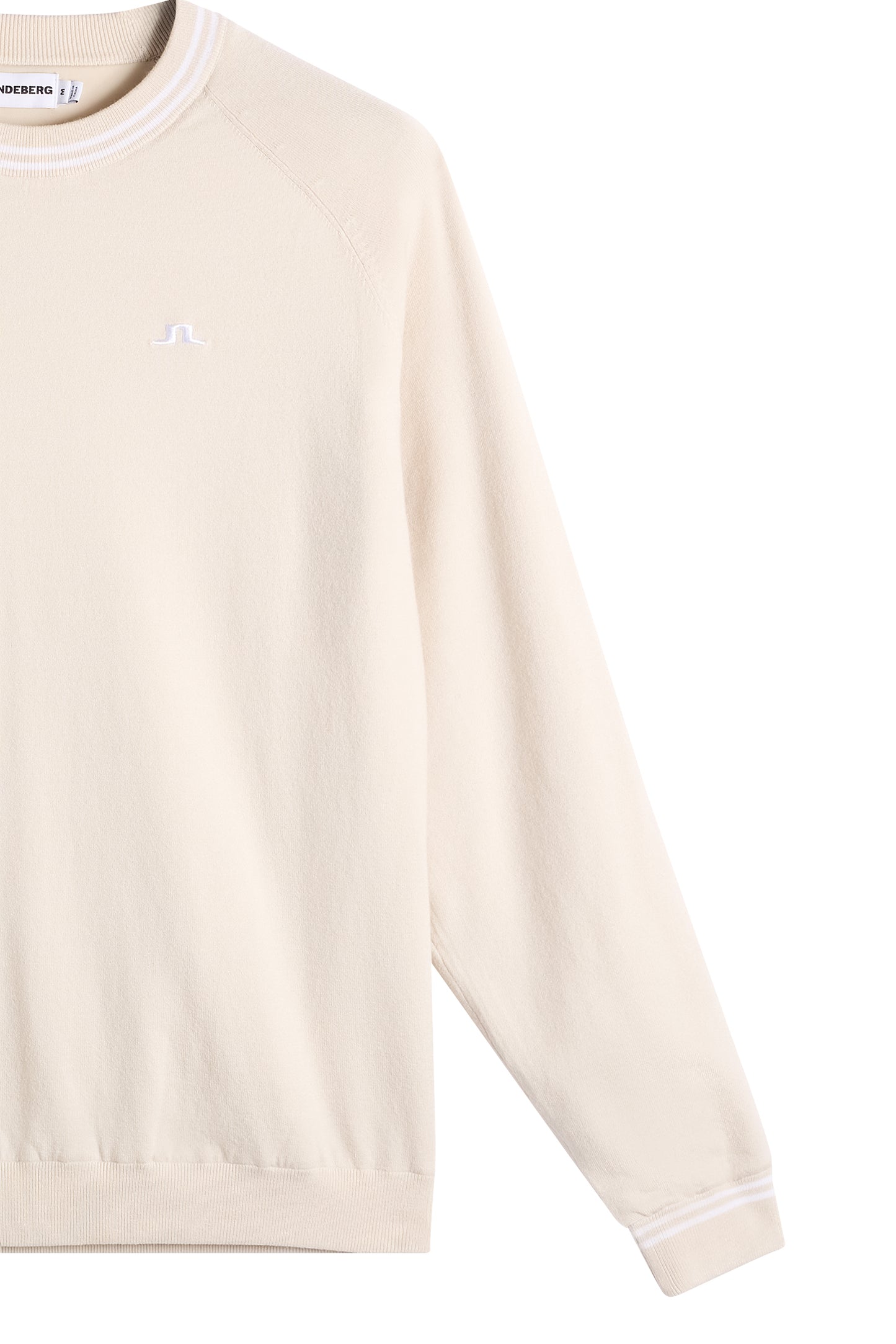 Kenny Windbreaker Knit Sweater in Moonbeam by J.Lindeberg