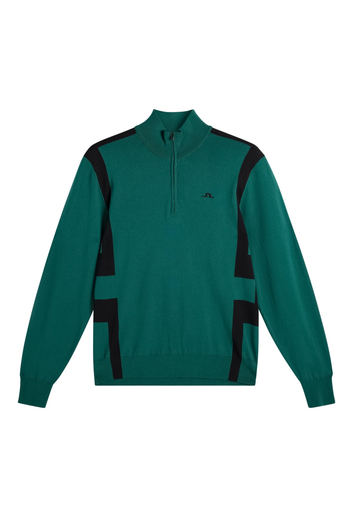 Kendrick Knitted Zip Sweater in Forest Biome by J.Lindeberg