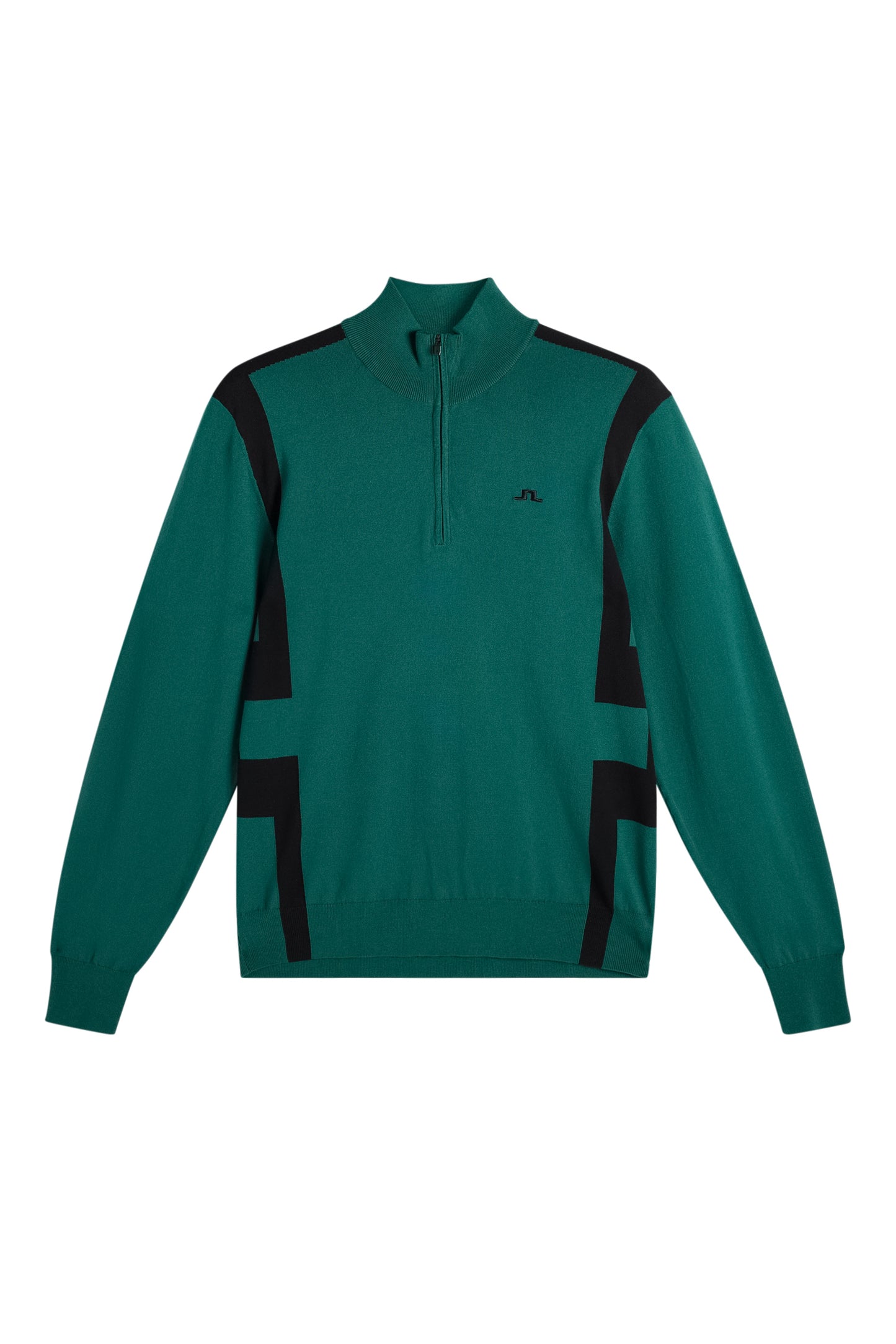 Kendrick Knitted Zip Sweater in Forest Biome by J.Lindeberg