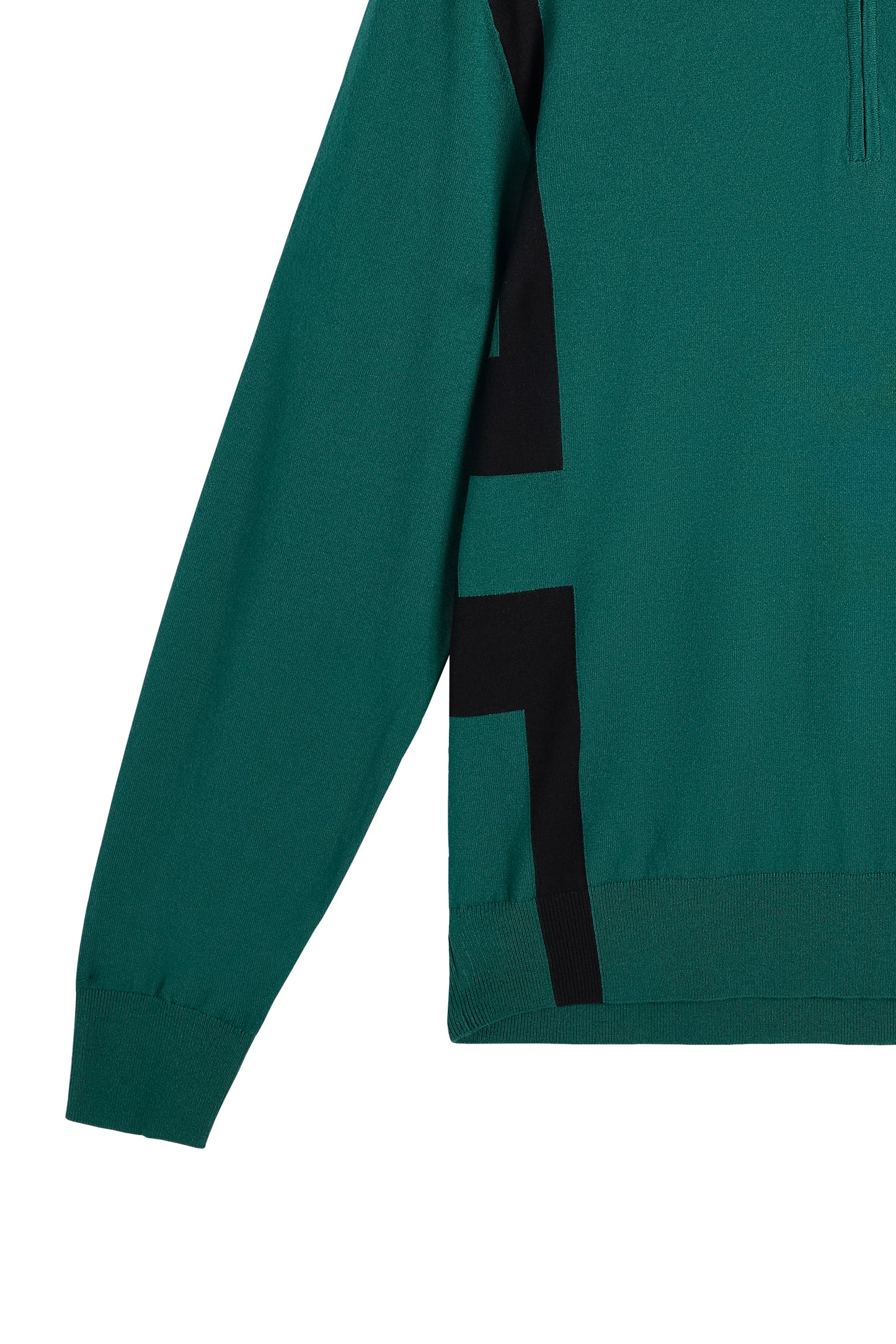 Kendrick Knitted Zip Sweater in Forest Biome by J.Lindeberg