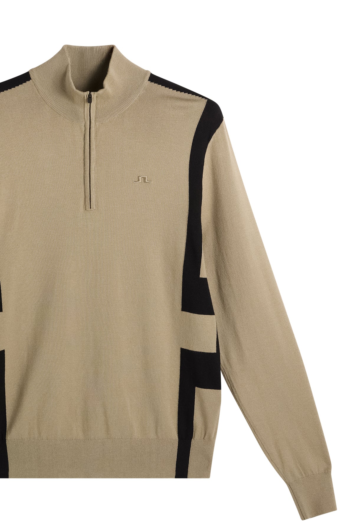 Kendrick Knitted Zip Sweater in Brindle by J.Lindeberg