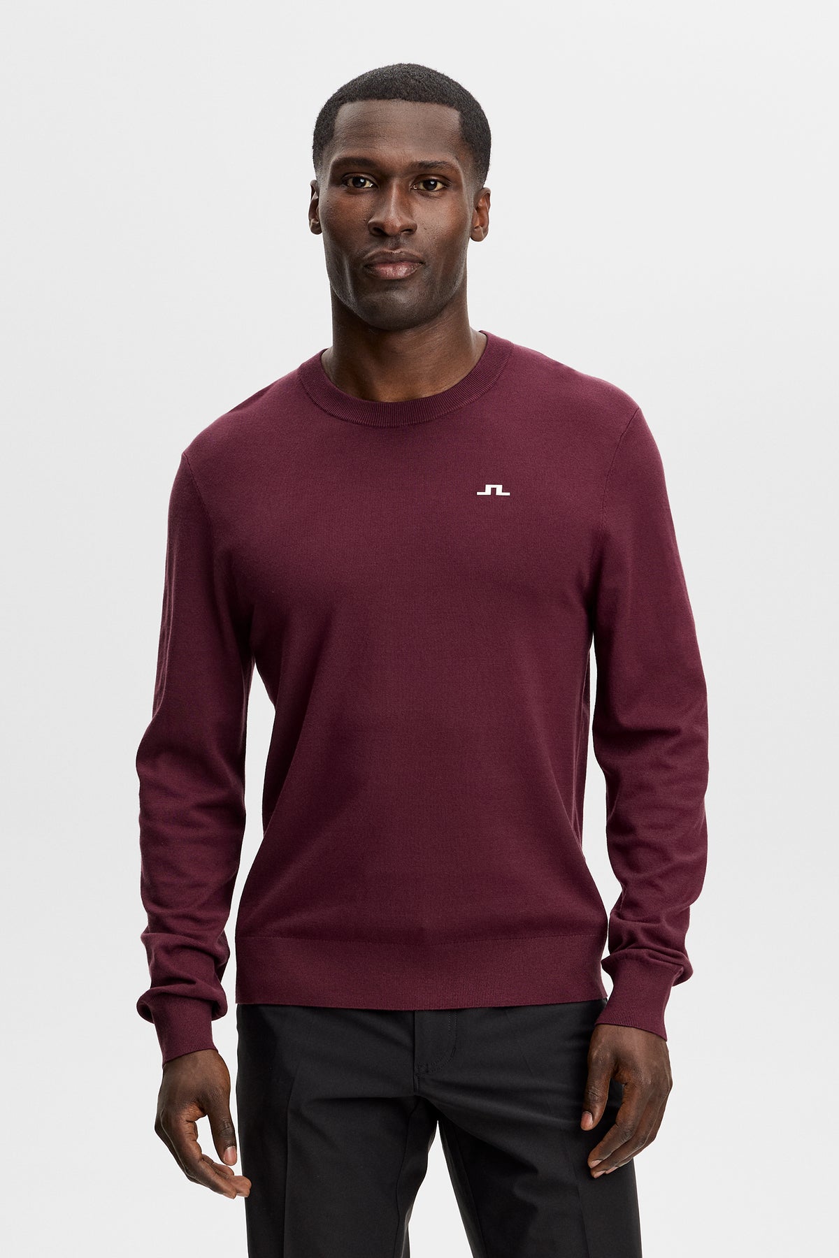 Henry Knitted Sweater in Winetasting by J.Lindeberg