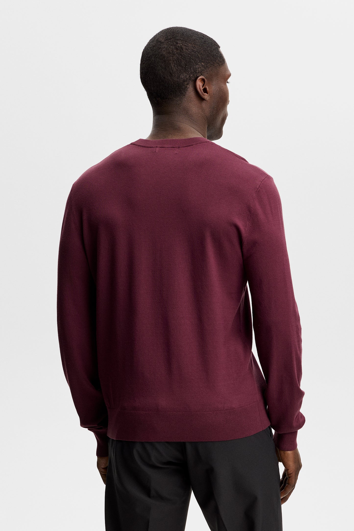 Henry Knitted Sweater in Winetasting by J.Lindeberg