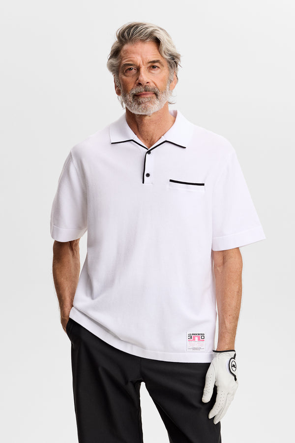30Y Jesper Retro Relaxed Polo / White