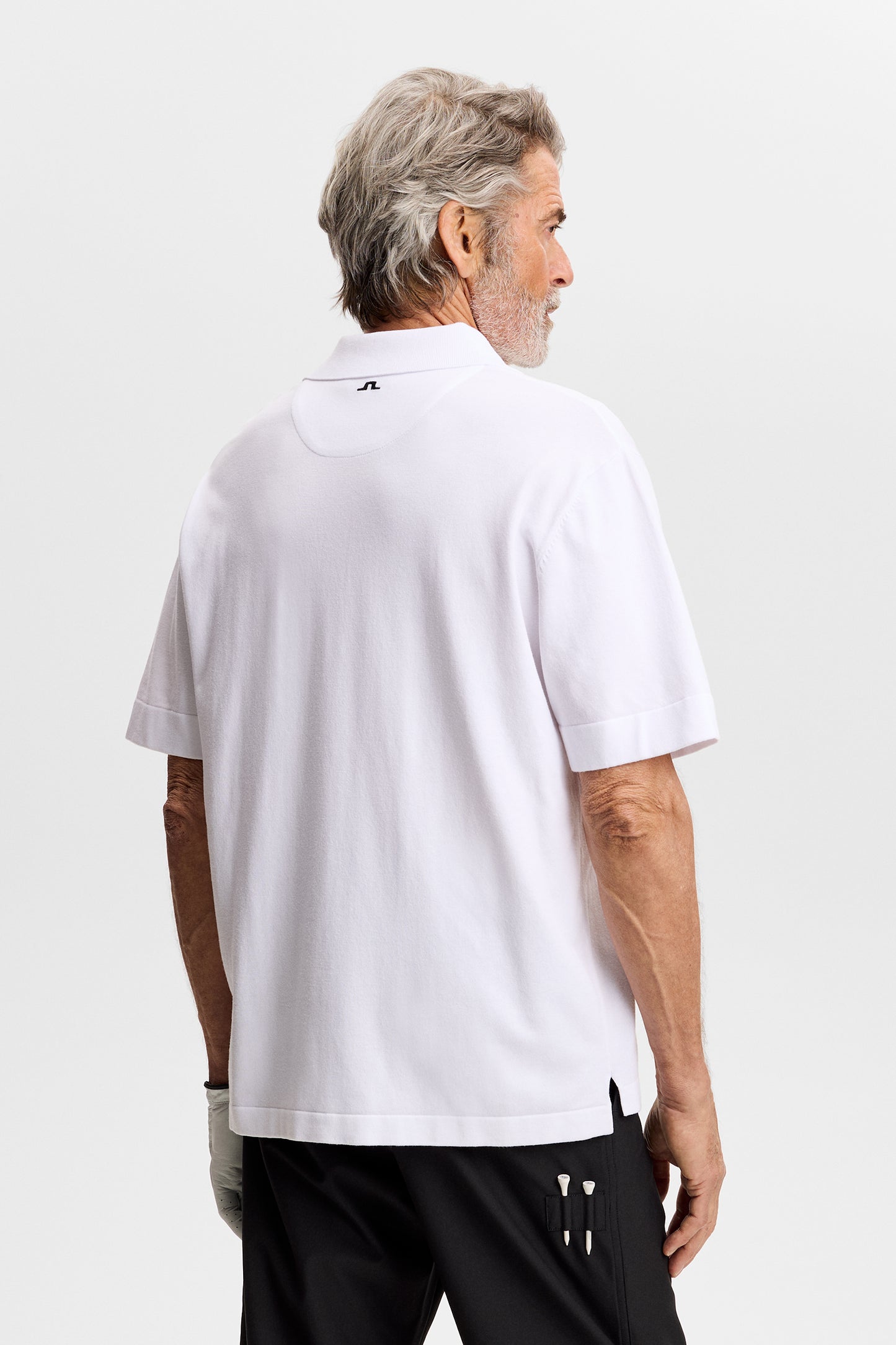 30Y Jesper Retro Relaxed Polo in White by J.Lindeberg