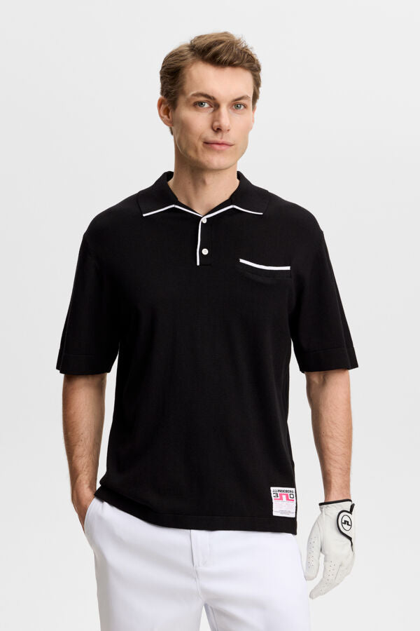 30Y Jesper Retro Relaxed Polo / Black