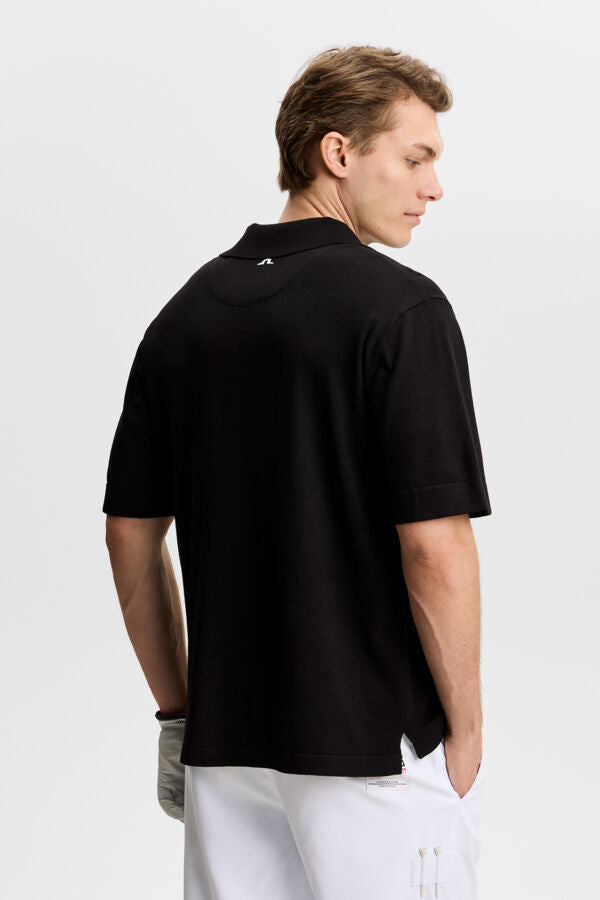 30Y Jesper Retro Relaxed Polo / Black