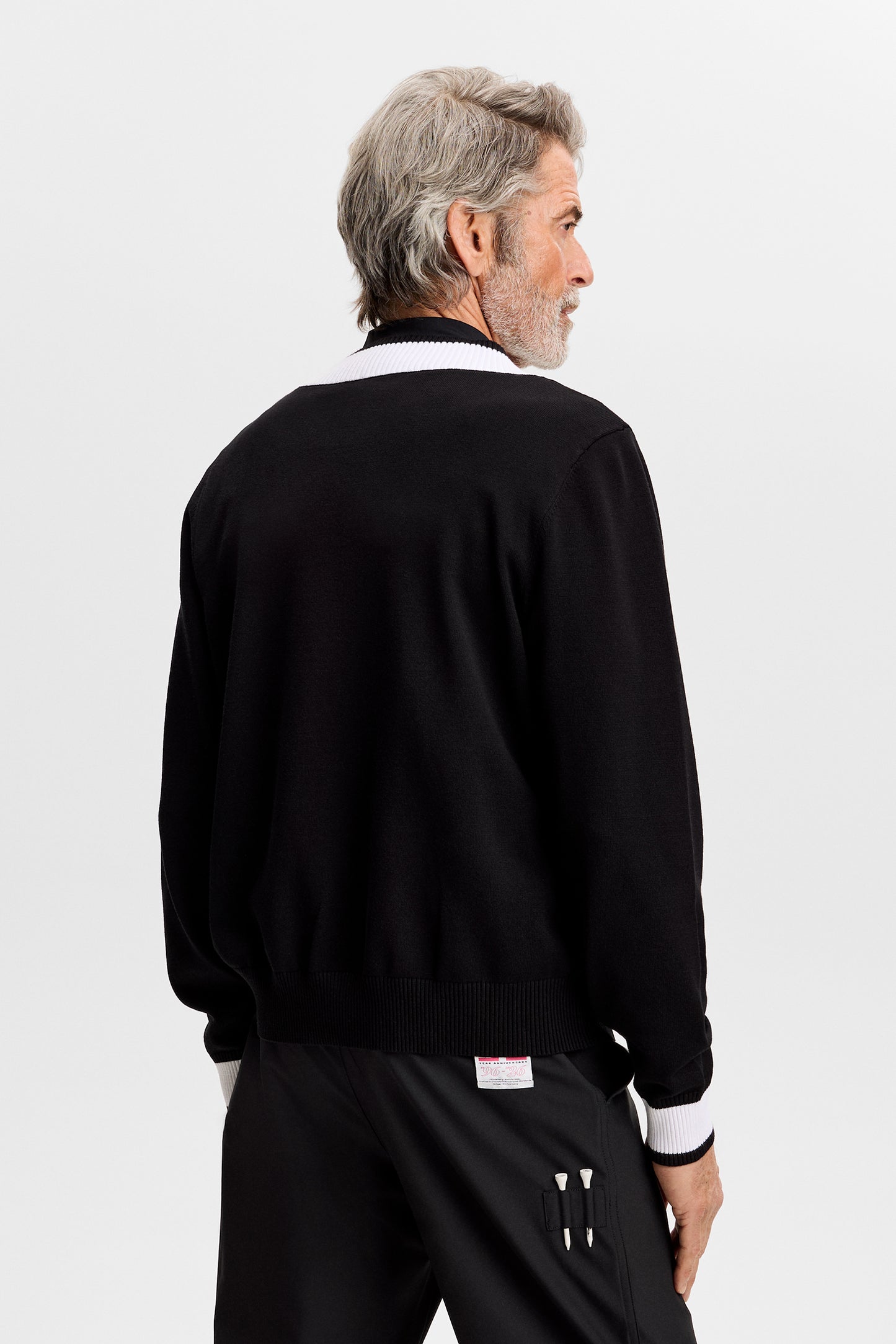 30Y Nikolas Knit Sweater in Black by J.Lindeberg