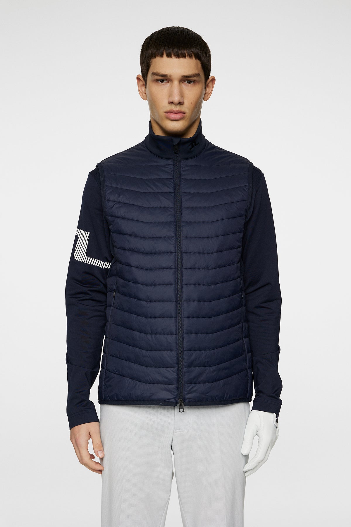 Holden Quilt Hybrid Vest in JL Navy by J.Lindeberg