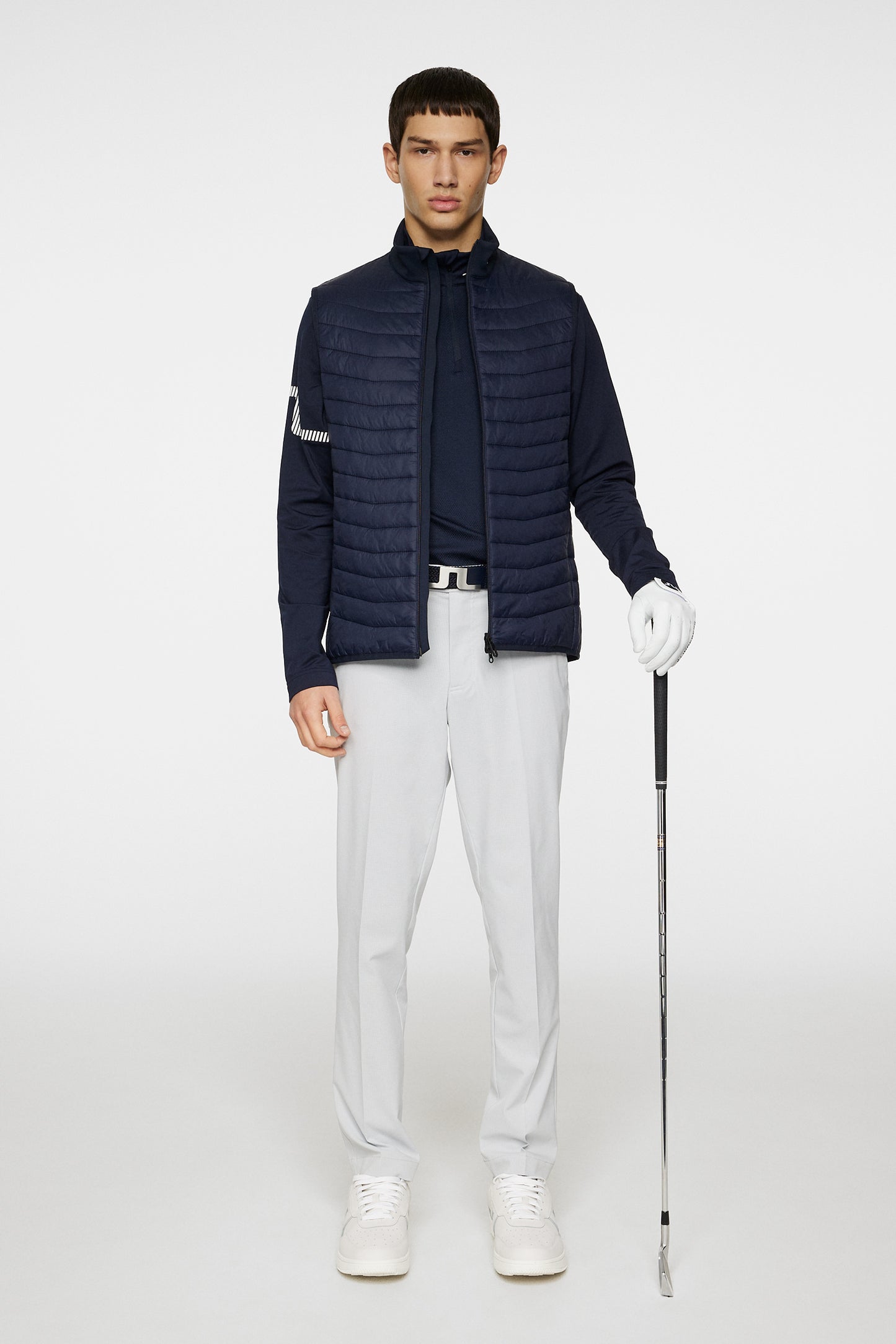 Holden Quilt Hybrid Vest in JL Navy by J.Lindeberg