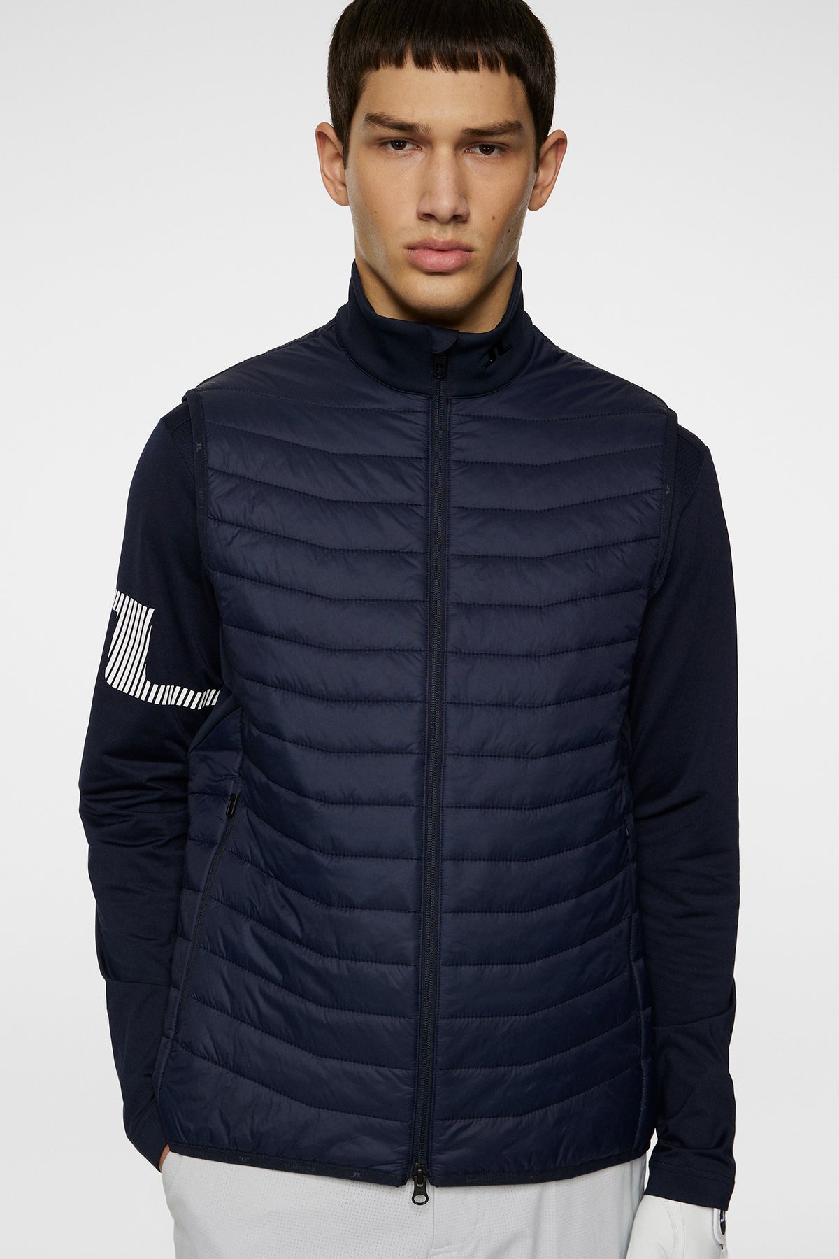 Holden Quilt Hybrid Vest in JL Navy by J.Lindeberg