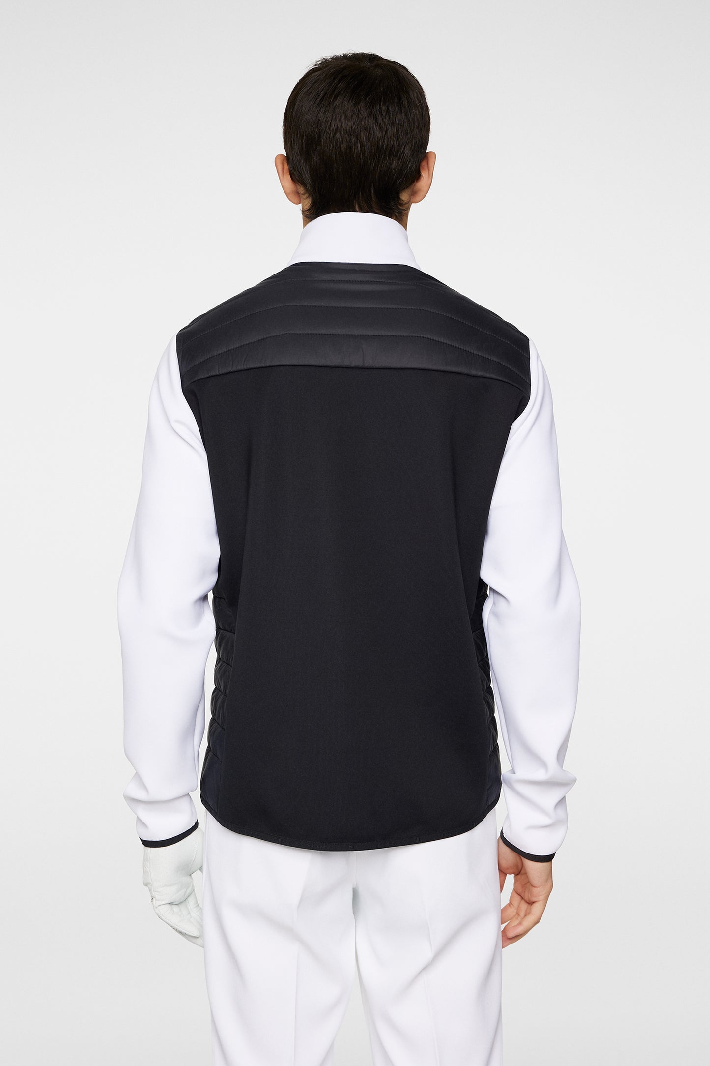 Holden Quilt Hybrid Jacket in White by J.Lindeberg
