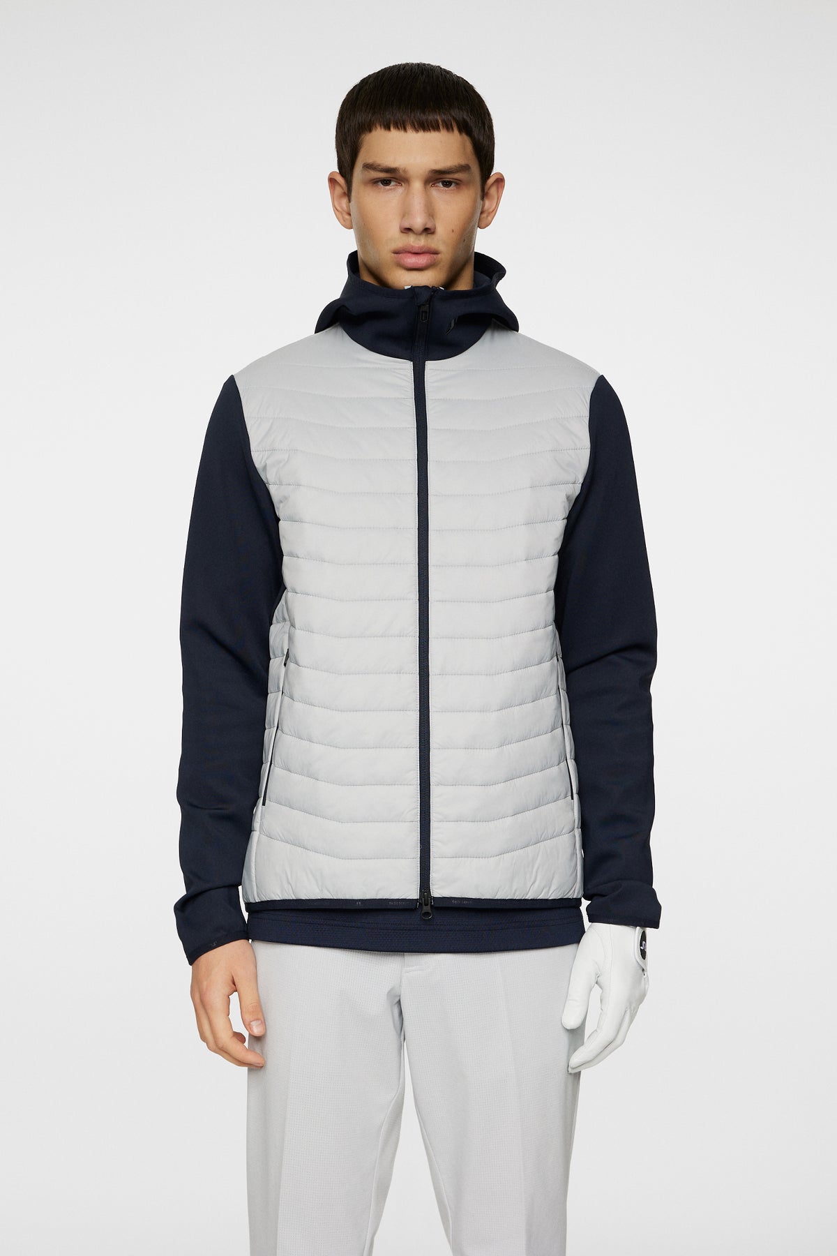 Giacca J.Lindeberg Holden Quilt Hybrid Hood Taglia M - Nuova, Elegante Per Golf E City