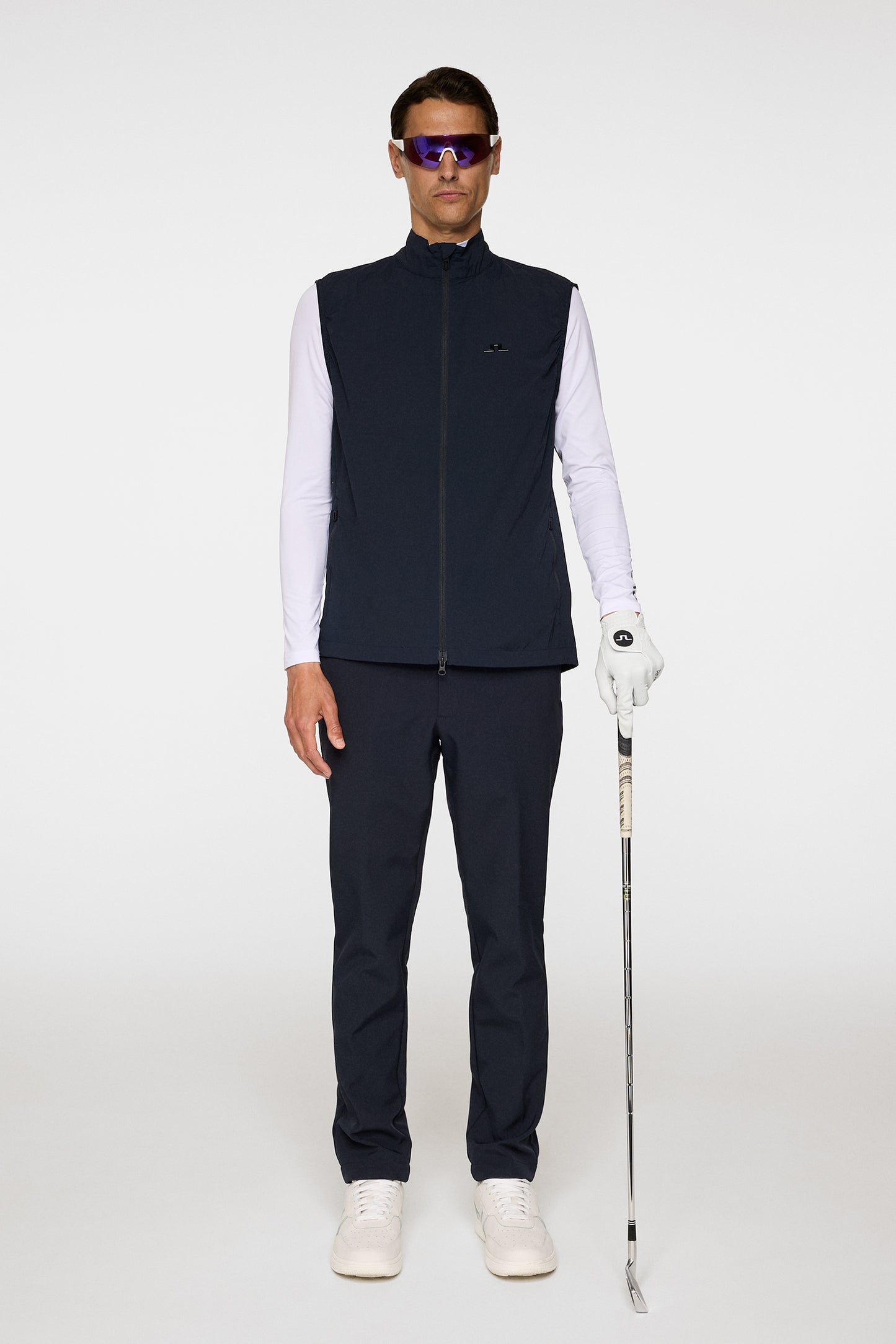 Ash Light Packable Vest in JL Navy by J.Lindeberg