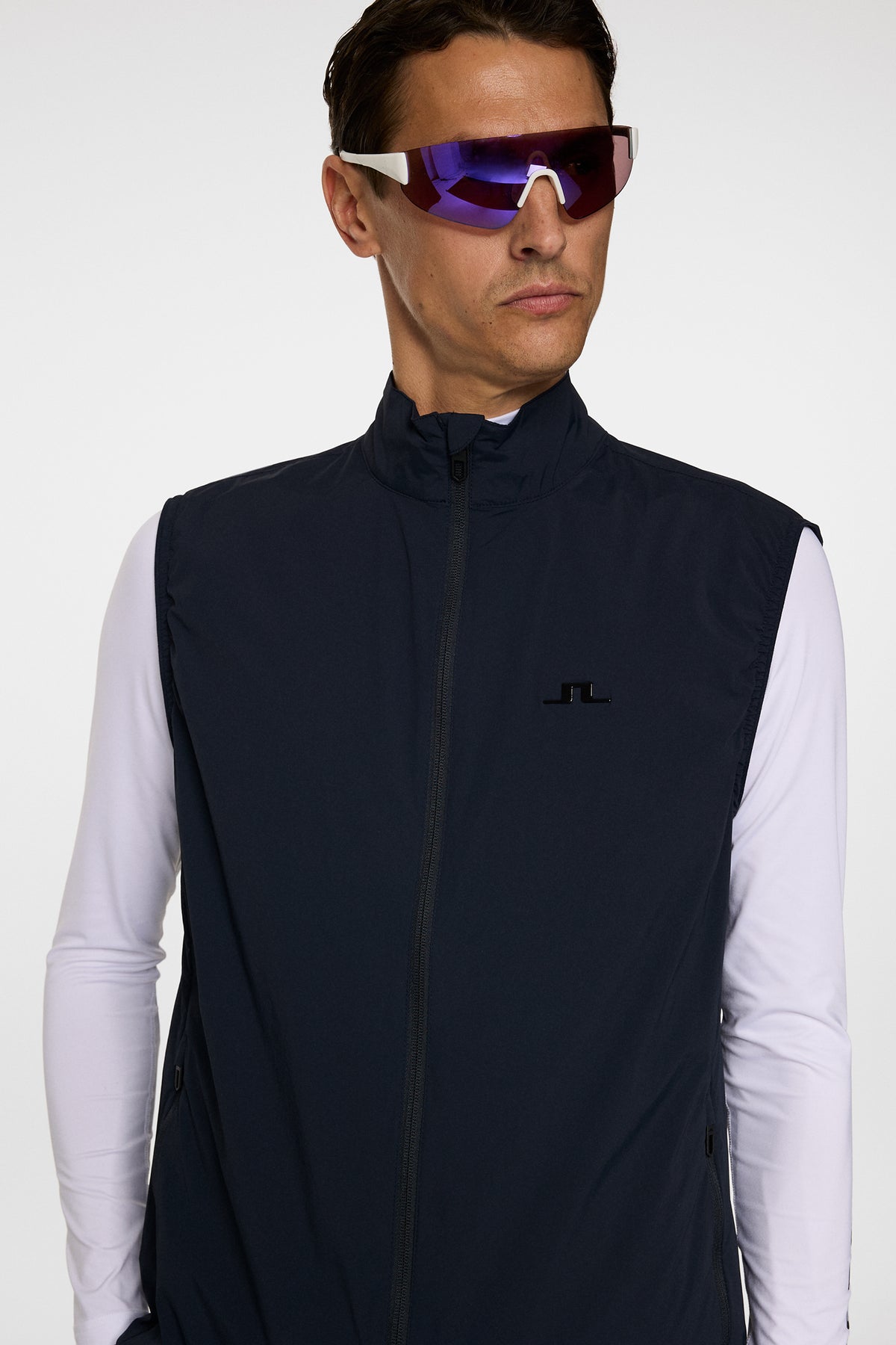 Ash Light Packable Vest in JL Navy by J.Lindeberg