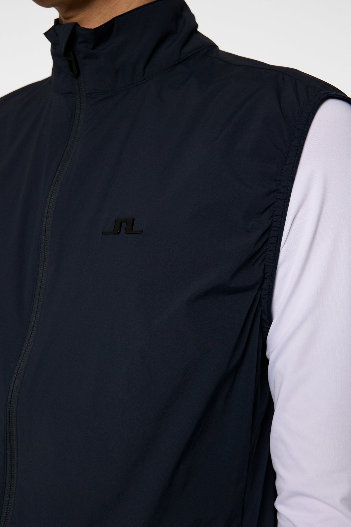 Ash Light Packable Vest in JL Navy by J.Lindeberg