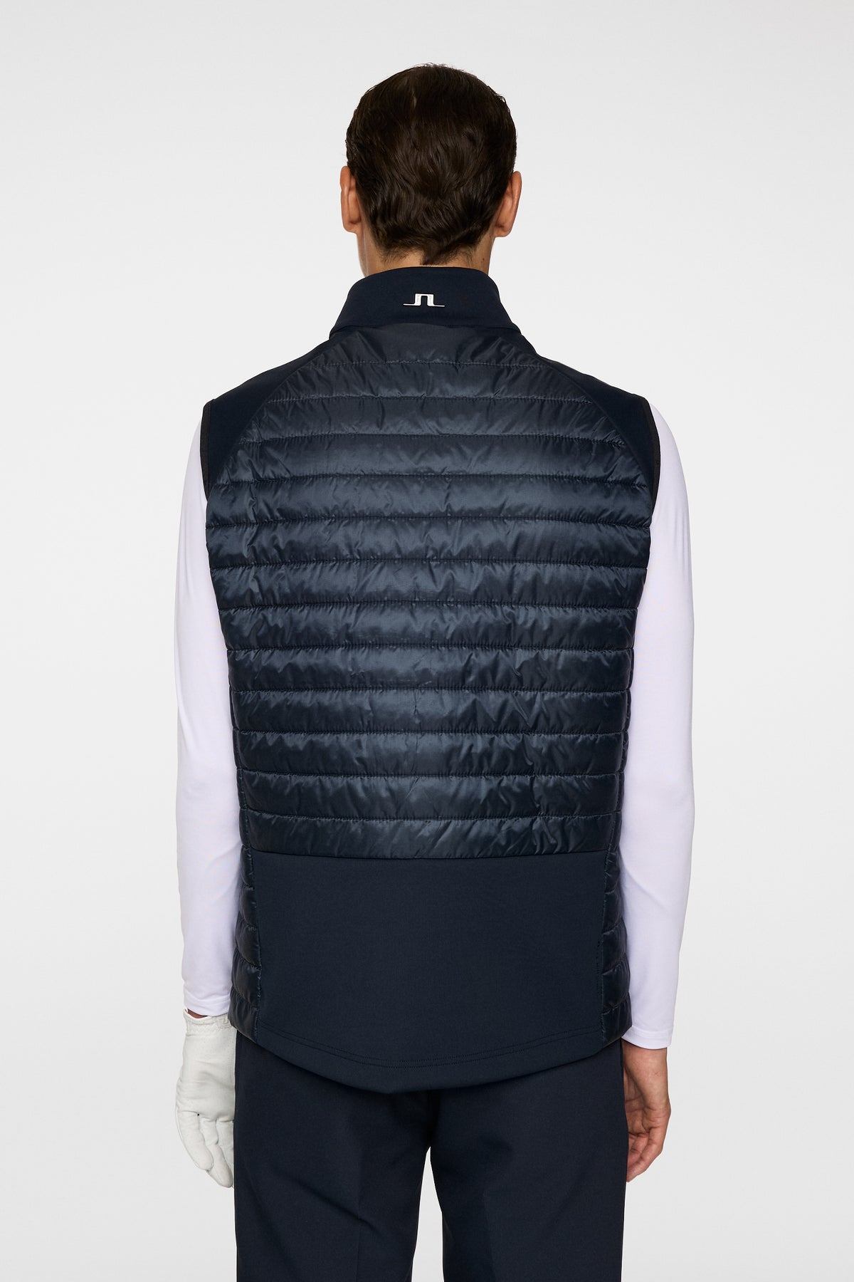 Hayden Quilt Hybrid Vest in JL Navy by J.Lindeberg