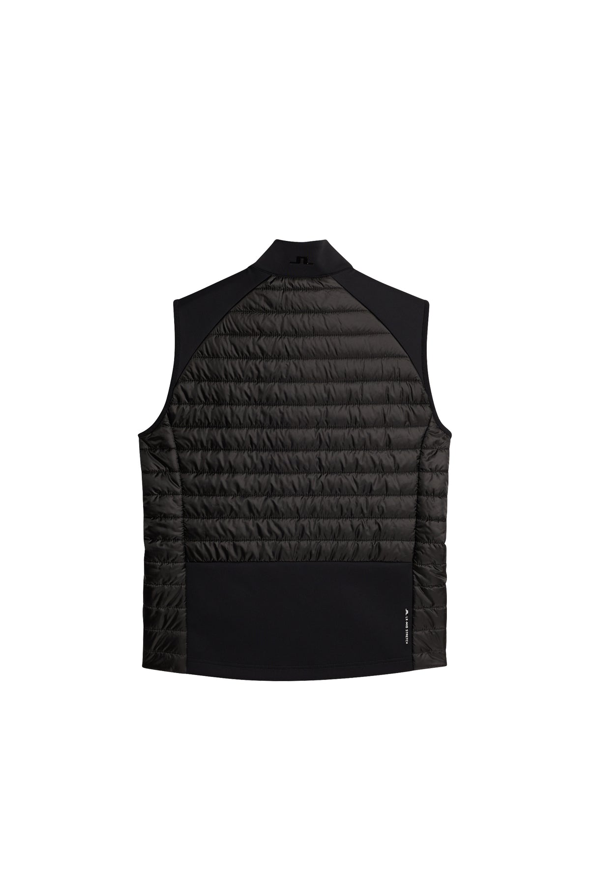 Hayden Quilt Hybrid Vest in Black by J.Lindeberg