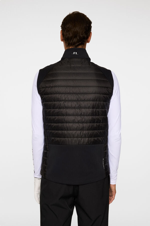 Hayden Quilt Hybrid Vest / Black