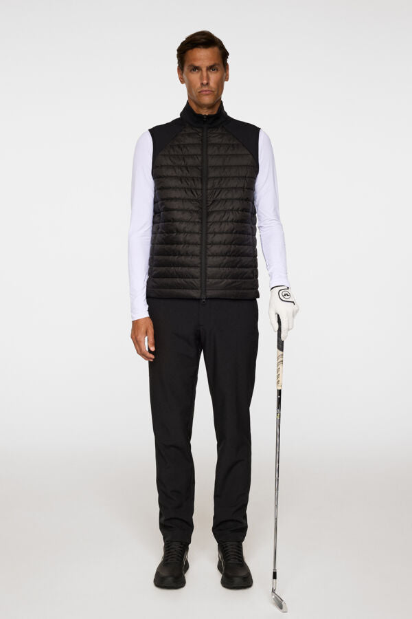 Hayden Quilt Hybrid Vest / Black
