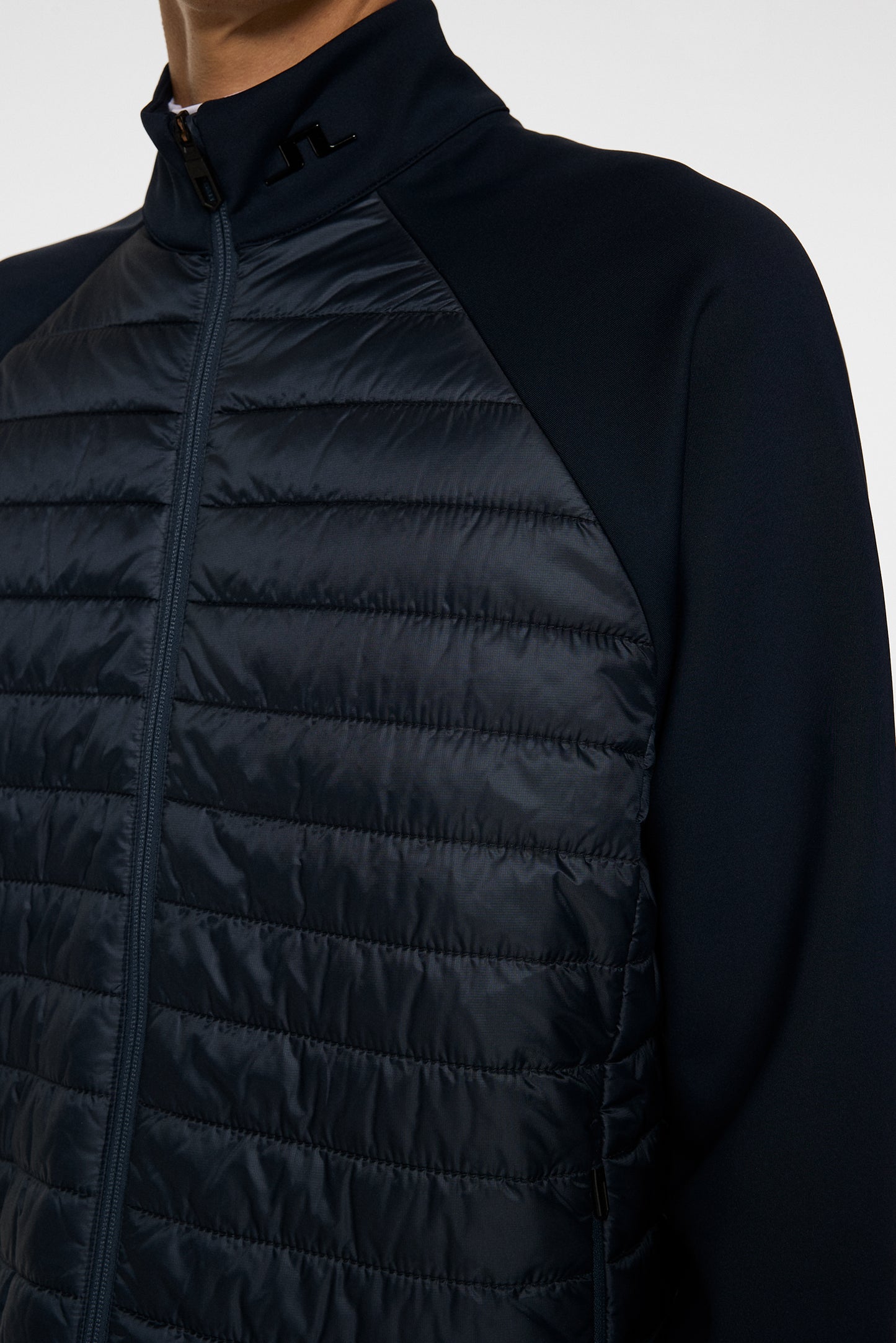 Hayden Quilt Hybrid Jacket in JL Navy by J.Lindeberg