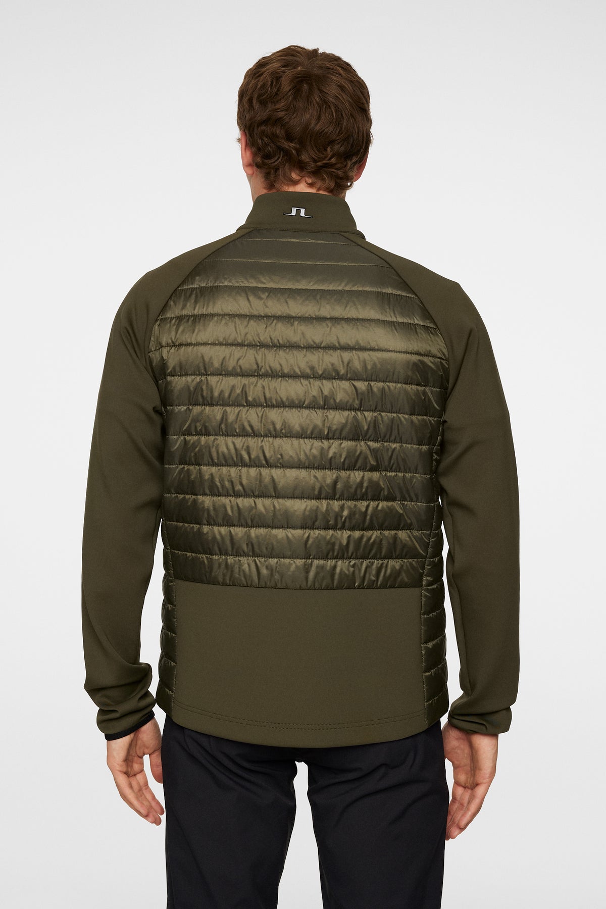 Hayden Quilt Hybrid Jacket in Forest Green by J.Lindeberg