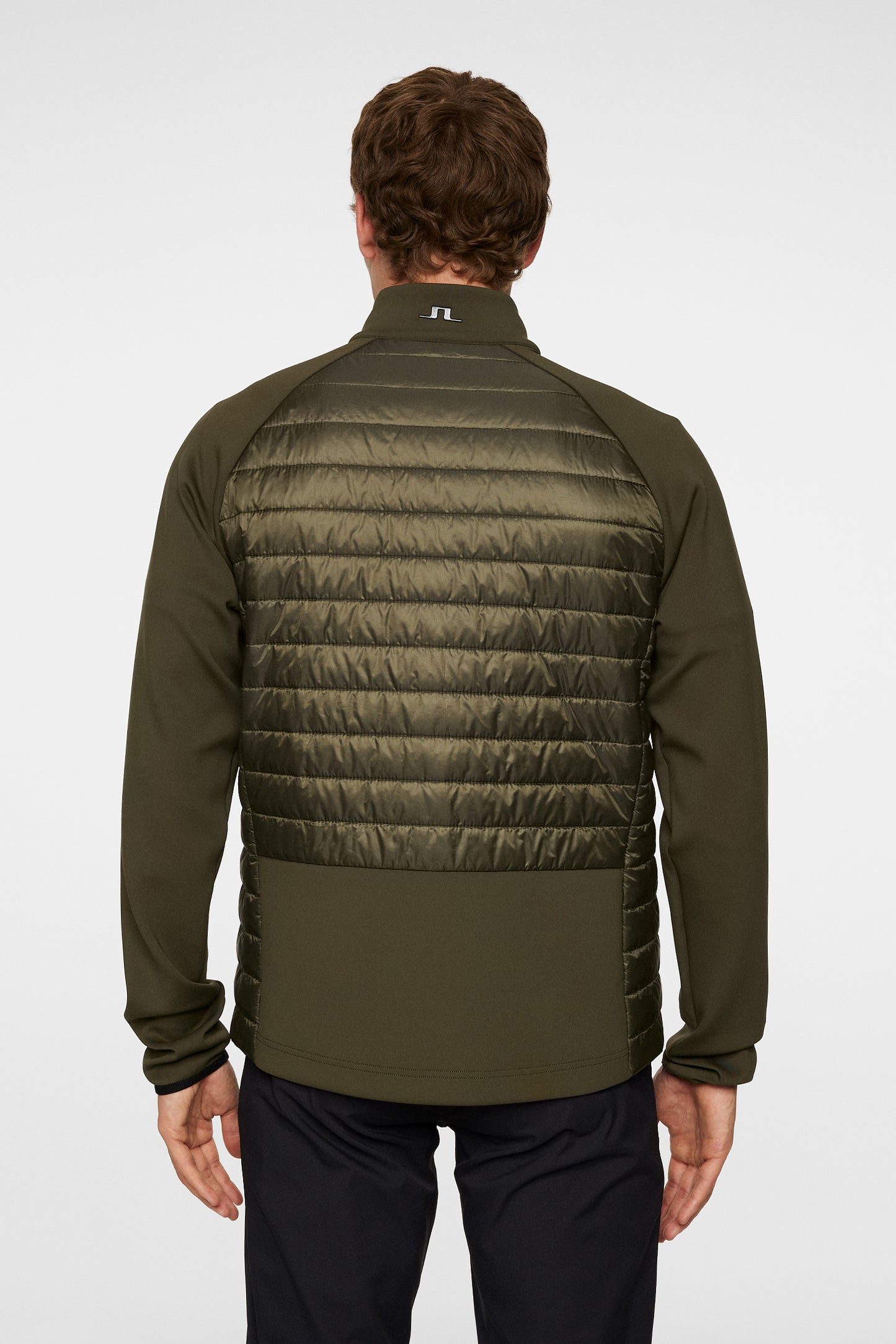 Hayden Quilt Hybrid Jacket in Forest Green by J.Lindeberg