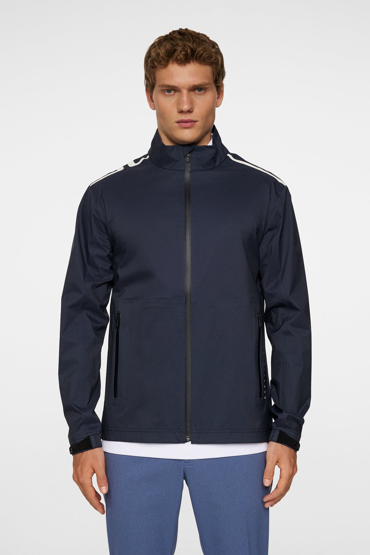 Shay Rain Jacket in JL Navy by J.Lindeberg