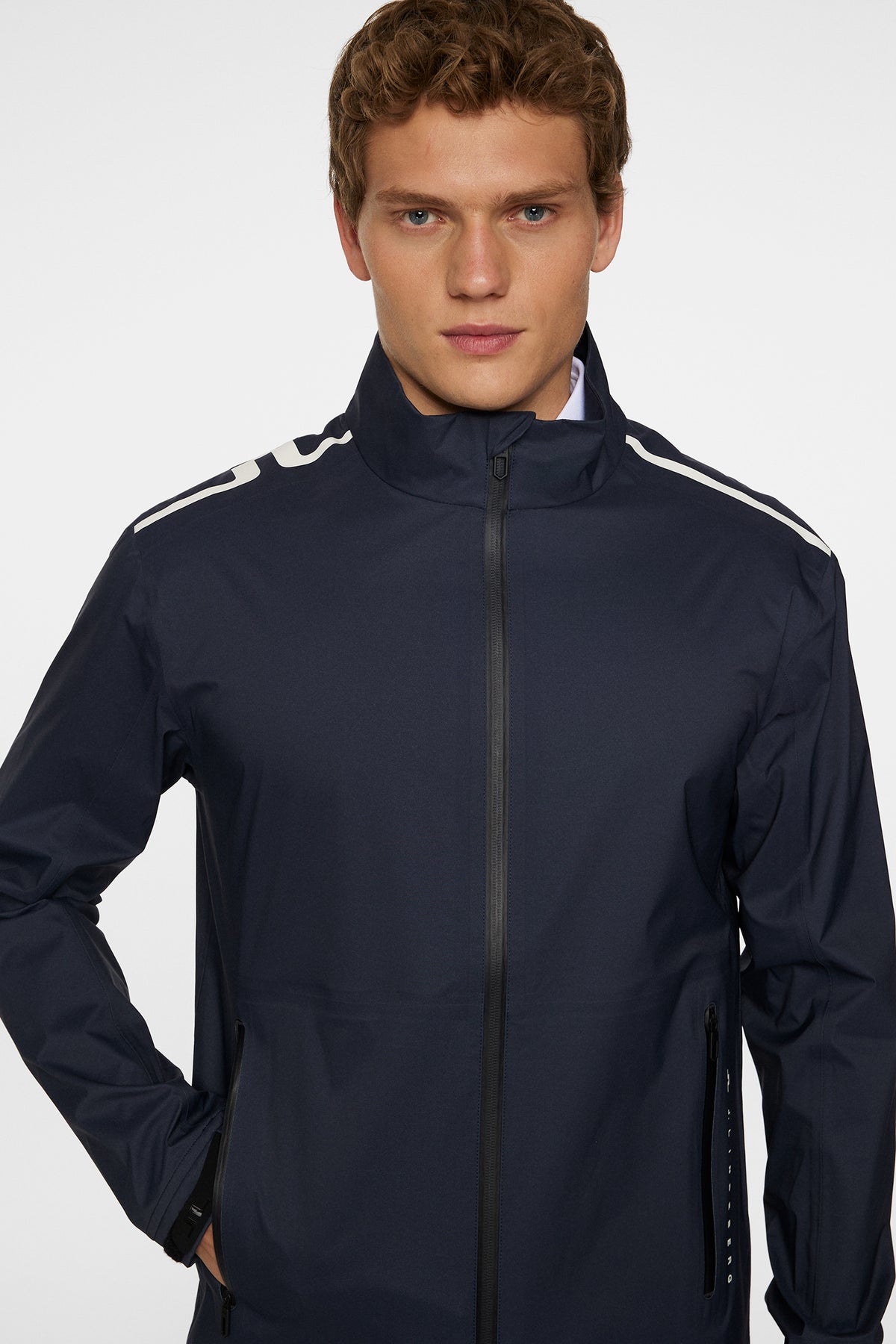 Shay Rain Jacket in JL Navy by J.Lindeberg