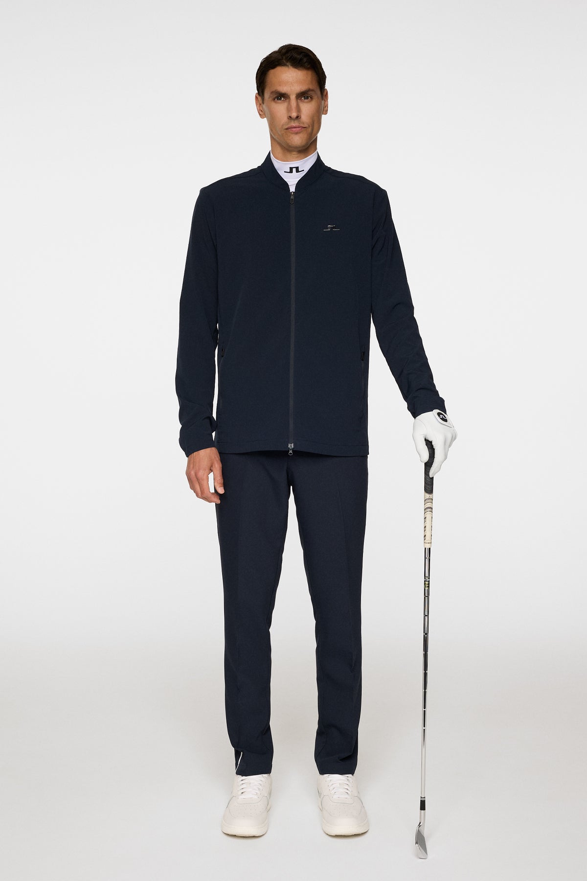 KV Hybrid Golf Jacket in JL Navy by J.Lindeberg