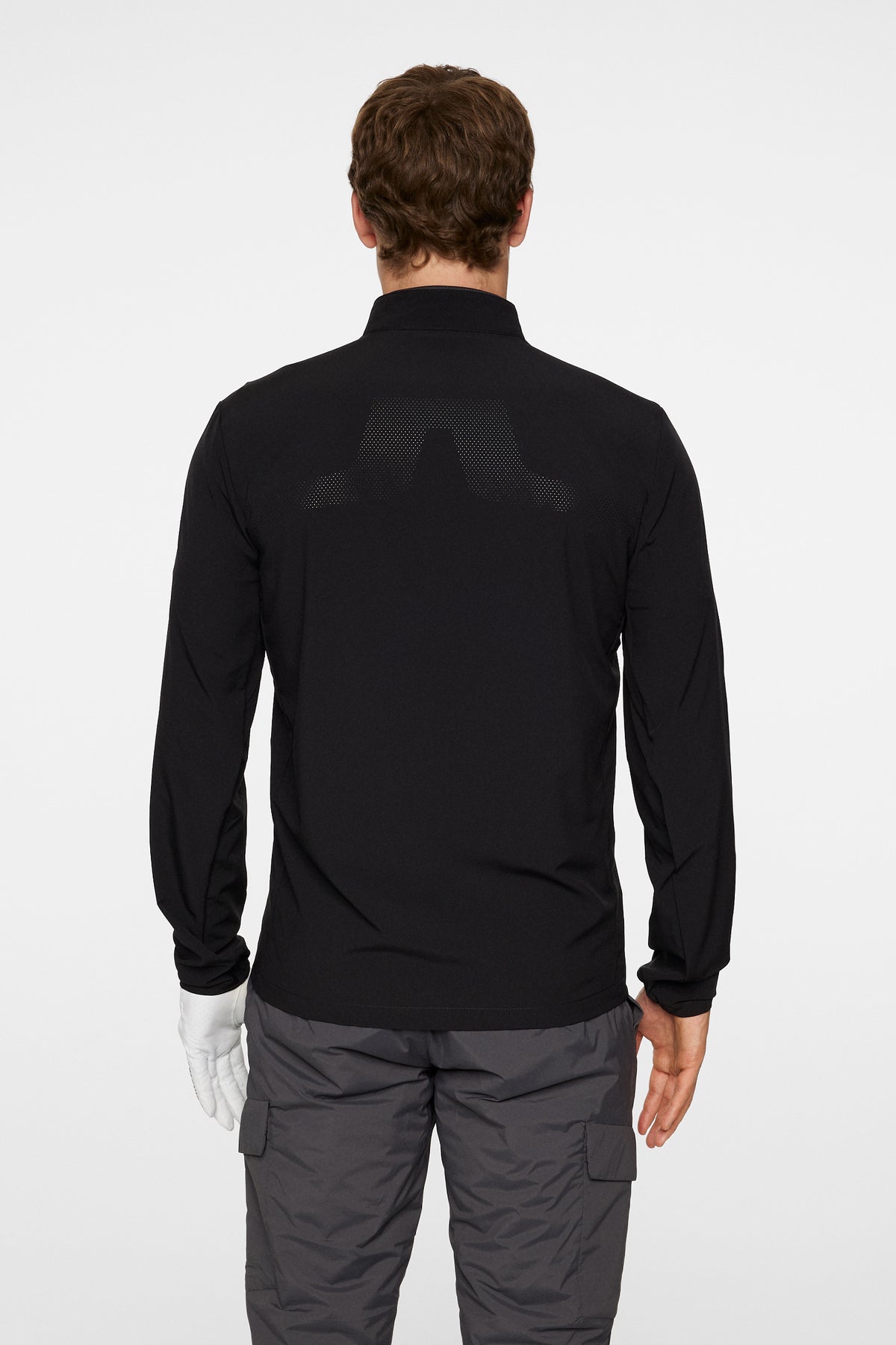 KV Hybrid Golf Jacket in Black by J.Lindeberg