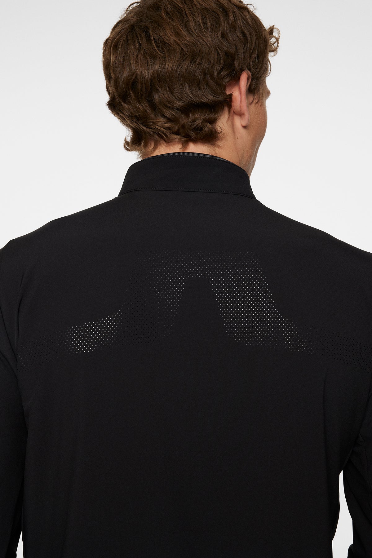 KV Hybrid Golf Jacket in Black by J.Lindeberg