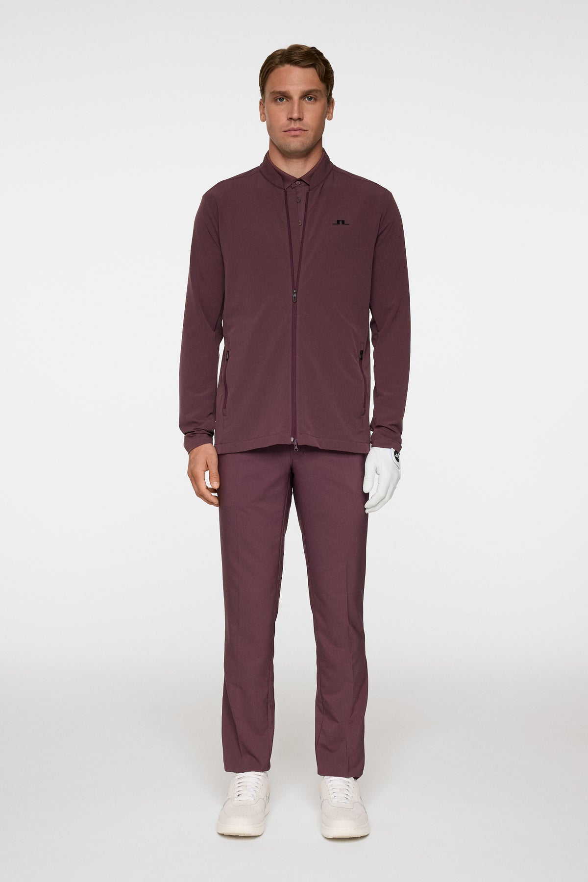 KV Hybrid Golf Jacket in Huckleberry by J.Lindeberg