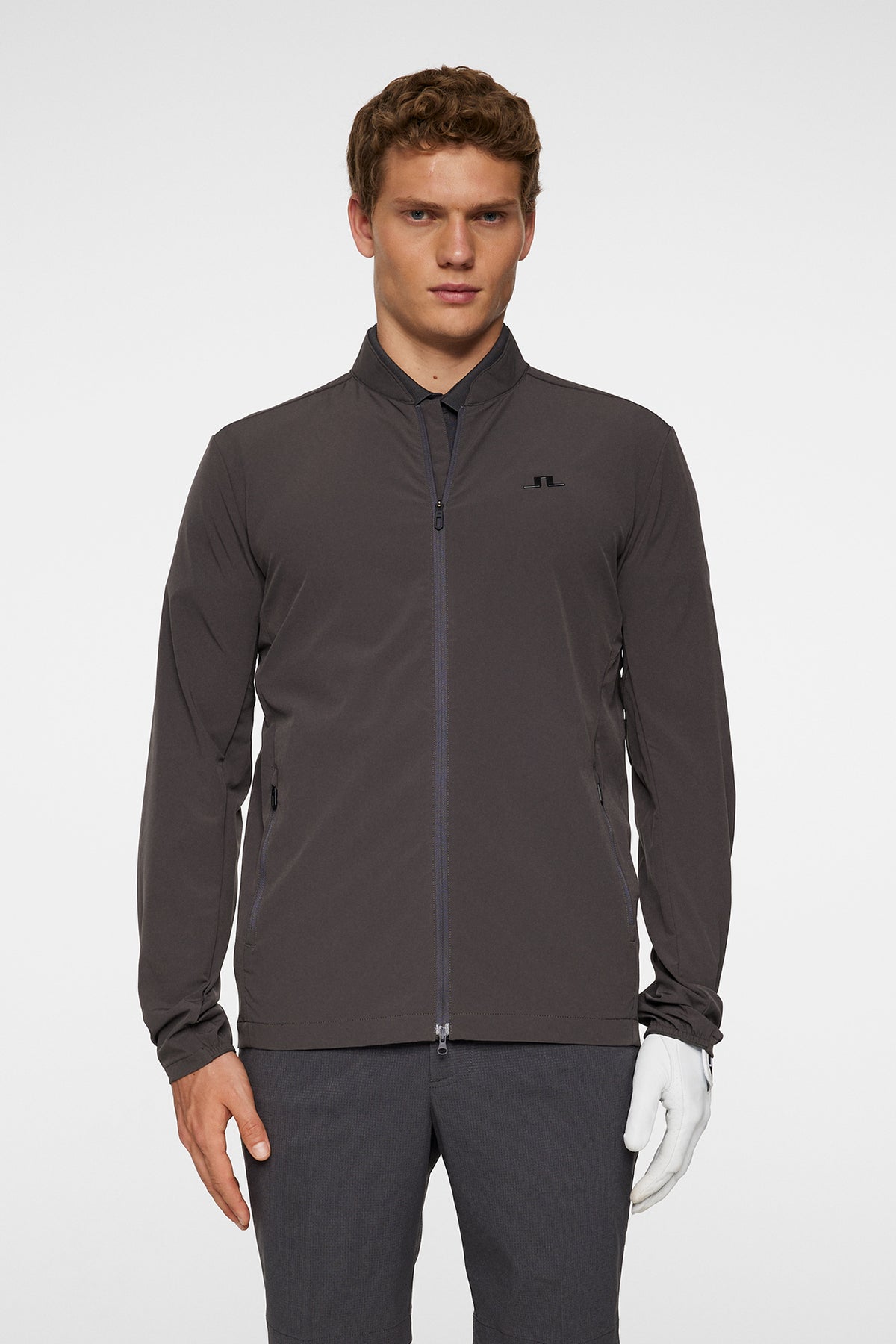 KV Hybrid Golf Jacket in Asphalt by J.Lindeberg