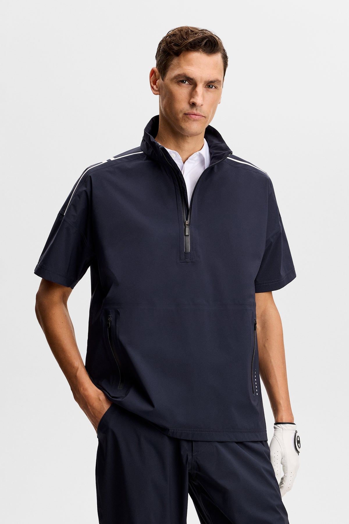 Shay Rain Shirt in JL Navy by J.Lindeberg