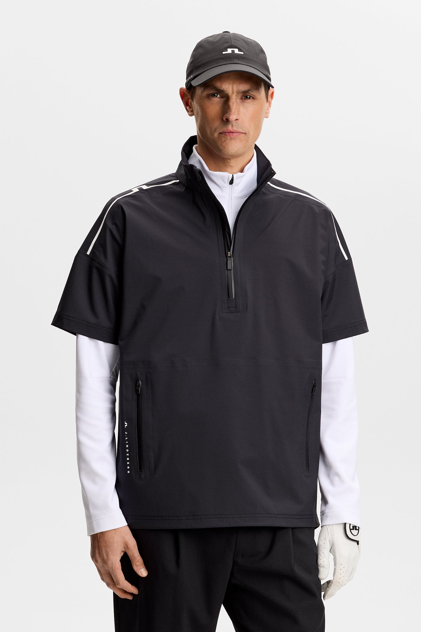 J.LINDEBERG半袖レインウェア ブラック Shay Rain Shirt / Black – J.LINDEBERG US